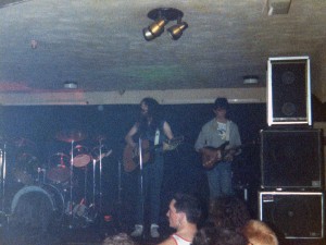Outside Edge on stage at Shadows Bar