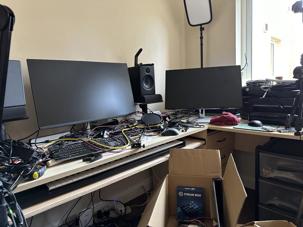 Monitors and studio lights